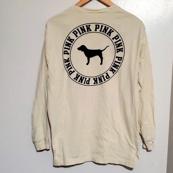 PINK Victoria's Secret Tops - Vs pink long sleeve tee sz M